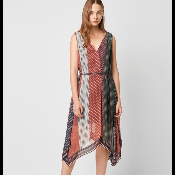 French Connection Dresses & Skirts - Caprice Mix Handerchief Hem Dress